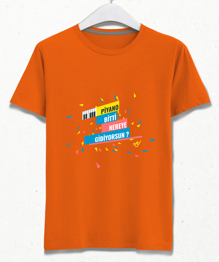 Das Klavier ist aus, wohin gehst du? T-Shirt