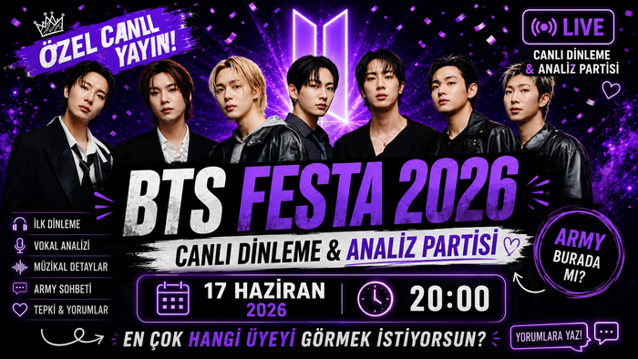 ÖZEL YAYIN ! BTS FESTA 2026 Canlı Dinleme & Analiz Parti 🎧💜