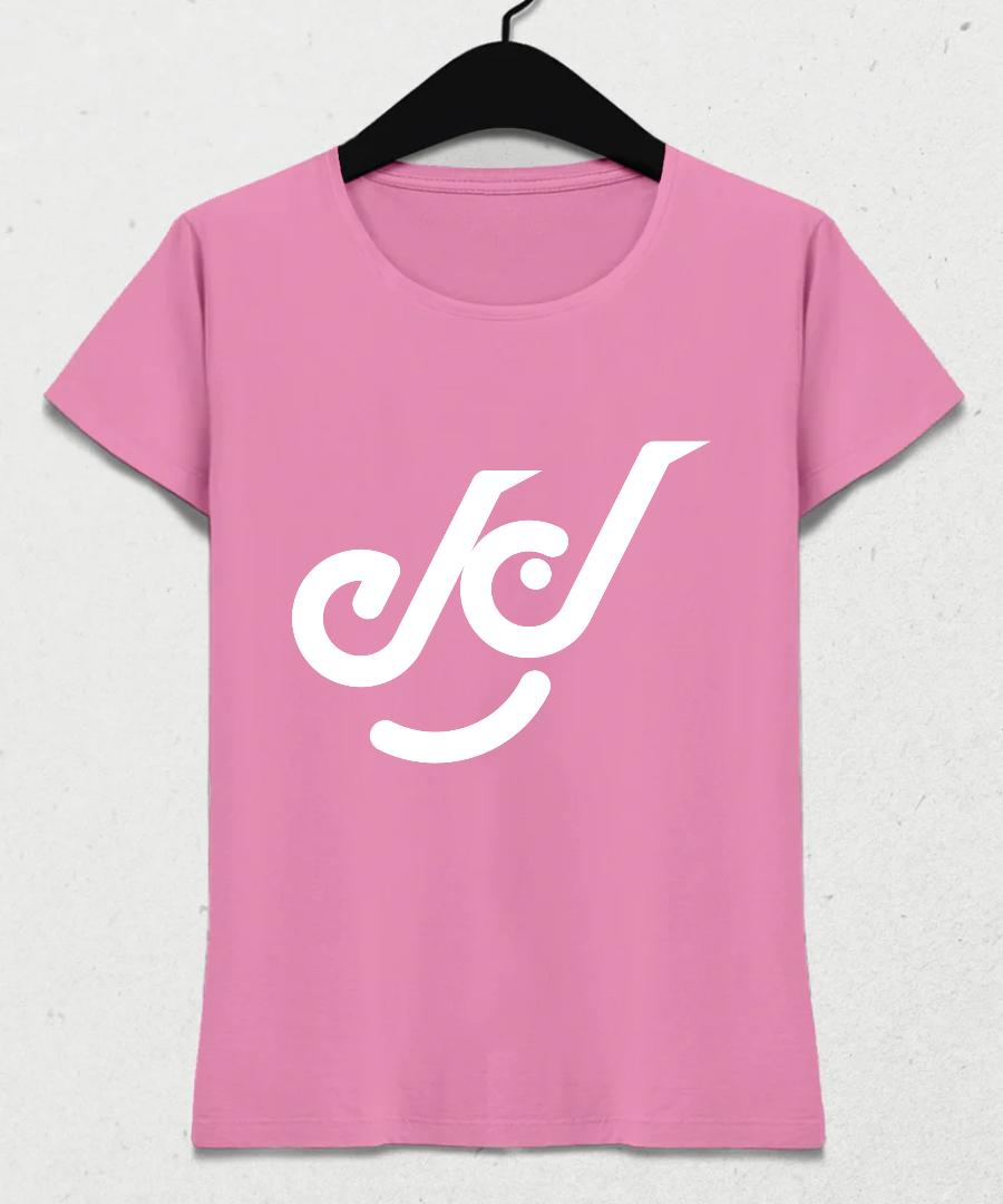 Klassisches Logo-T-Shirt in Pink (Damen)
