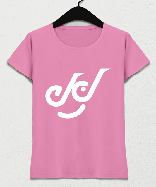 Klassisches Logo-T-Shirt in Pink (Damen)