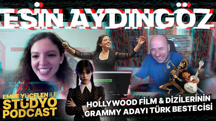 HOLLYWOOD FİLMLERİ'NİN MÜTHİŞ TÜRK BESTECİSİ ! Esin Aydıngöz - Emre Yücelen ile Stüdyo Podcast
