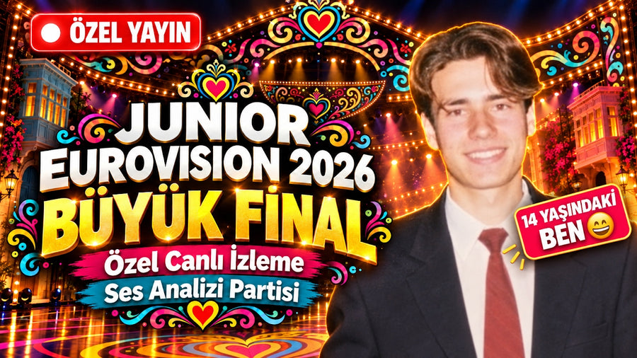 🔴 ÖZEL YAYIN: JUNIOR EUROVISION 2026 BÜYÜK FİNAL | Özel Canlı İzleme & Ses Analizi Partisi”